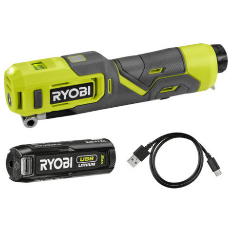 RYOBI Gonfleur 4V USB Lithium - 6,9 bars - 1 batterie 2,0Ah - RI4-120G (1/10)