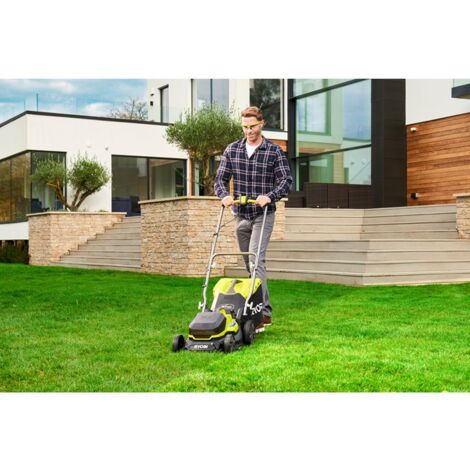 Tondeuse RYOBI 18V Sans Fil 37cm - Moteur Brushless, Batterie 5.0Ah Incluse