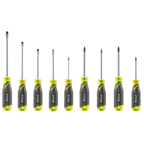 JEU DE 9 TOURNEVIS MAGNÉTIQUES RYOBI - RHSDS9PC 5132006047 (1/5)