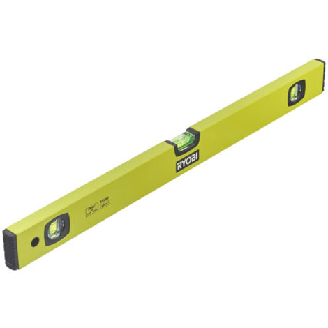 Ryobi – Niveau à bulle 60 cm – Précision 0,5 mm – 3 fioles – Pointe anti-choc pour impacts – Magnétique pour fixation sur surfaces métalliques - RSL60 (1/5)