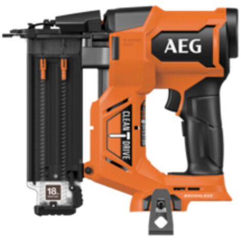 AEG – Cloueur de finition 18V Brushless – 1,2 mm diamètre – Longueur clous 16-55 mm – Vitesse 3 clous/seconde – Pour bois dur et teck