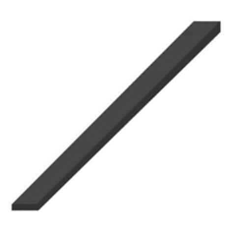 Bande caoutchouc spongieux epdm croûté 4 faces noir 20x5mm longueur 1m