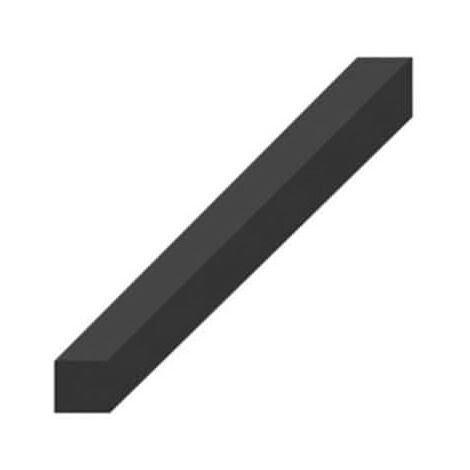 Bande caoutchouc spongieux EPDM croûté noir 25x25mm – Longueur 1m – Excellente étanchéité – Résistance aux températures de -20 à +110°C