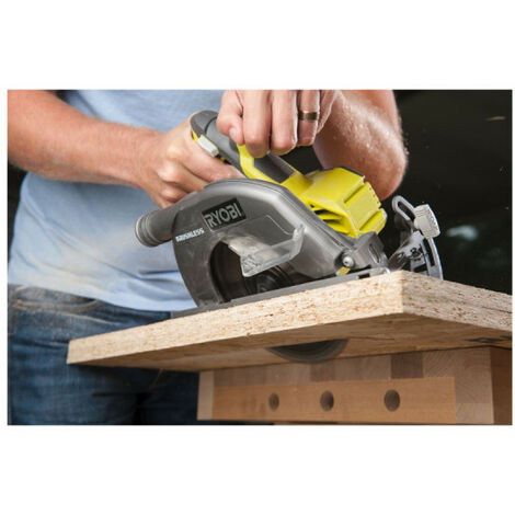 Pack RYOBI Scie circulaire Brushless 18V One+ 60mm R18CS7-0 - 1 batterie 5.0Ah - 1 chargeur rapide 2.0Ah RC18120-150