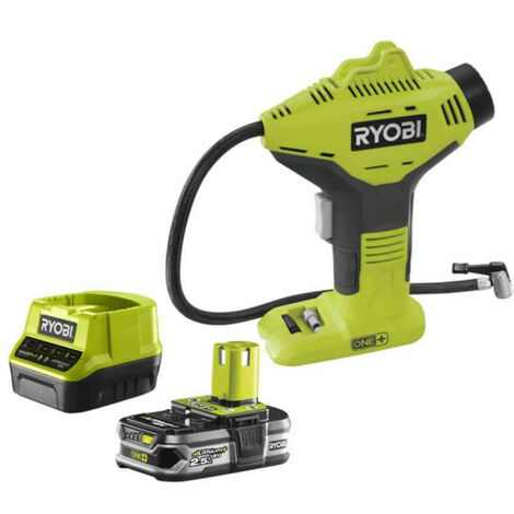 RYOBI Pack compresseur 18V One Plus R18PI-0 - 1 batterie 2.5Ah LithiumPlus - chargeur rapide 2.0Ah RC18120-125 (1/5)