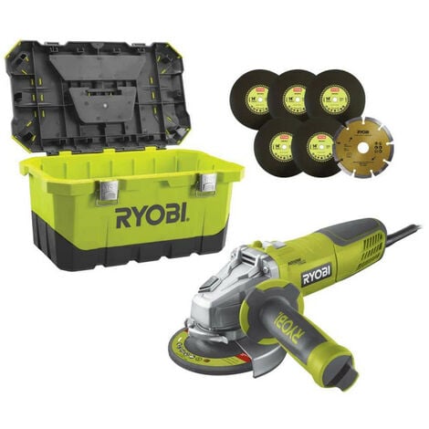 RYOBI - Meuleuse d'Angle 18V ONE & Ø 115 mm, 750…