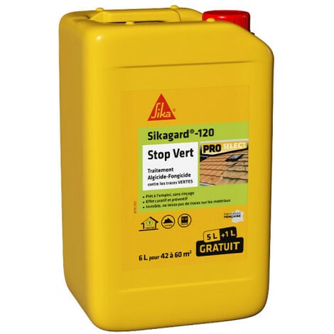 Pack Traitement Et Protection Toiture Sika - Sikagard-127 Stop 5l