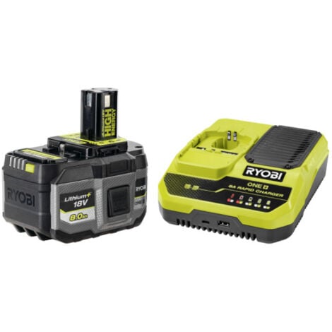 Pack RYOBI 18V Batterie LithiumPlus High Energy 8.0Ah - Chargeur rapide 8.0Ah