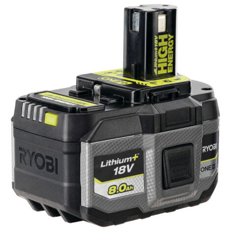 Pack RYOBI 18V Batterie LithiumPlus High Energy 8.0Ah - Chargeur rapide 8.0Ah