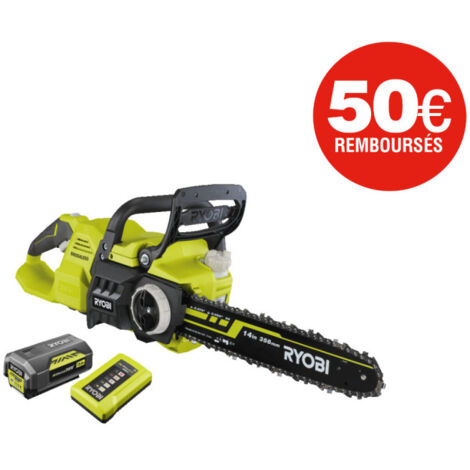 Tronçonneuse RYOBI 36V LithiumPlus Brushless - 1 batterie 5.0Ah - 1 chargeur RY36CSX35A-150 (1/5)