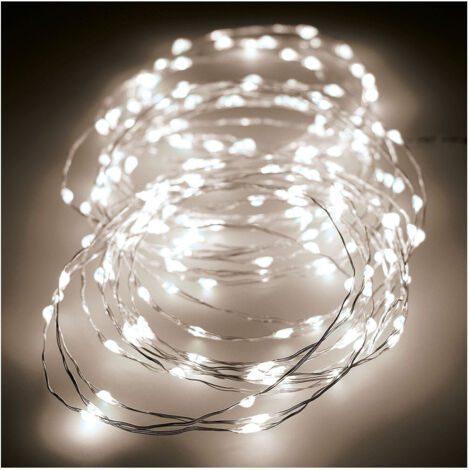 Guirlande micro led clignotante 12m 180leds lumière chaude (1/3)
