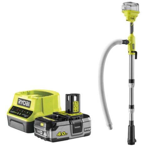Ryobi – Pompe immergée télescopique 18V – Débit 3360 L/H – Hauteur de refoulement max 7 m – Autonomie 42 min avec batterie 4,0Ah (1/5)