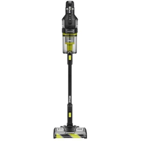 Ryobi – Aspirateur balai Brushless 18V – Puissance 135 AW – Technologie anti-emmêlement – Bac à poussière grande capacité