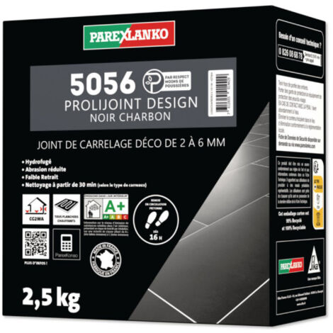 Joint carrelage PAREXLANKO 5056 Prolijoint Design - Charbon - 2,5 kg - L5056CHARBON2.5