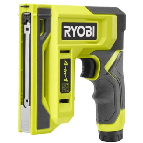 Ryobi – Agrafeuse cloueuse 4V USB – Longueur agrafes jusqu'à 15mm – Capacité 50 agrafes – Pour fixation précise de tissus et cartons - RST4-0