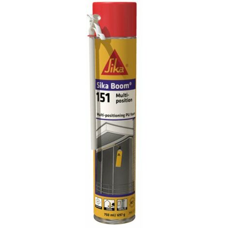 Sika – Mousse polyuréthane expansive 750ml – Isolation thermique et acoustique – Application tous sens – Pour remplissage cavités et tuyaux