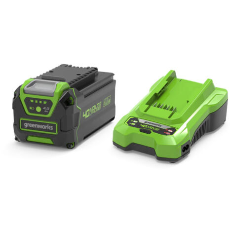 Starter Kit 40V GREENWORKS Batterie 4.0Ah + Chargeur 2.0Ah - GSK40B4 (1/2)