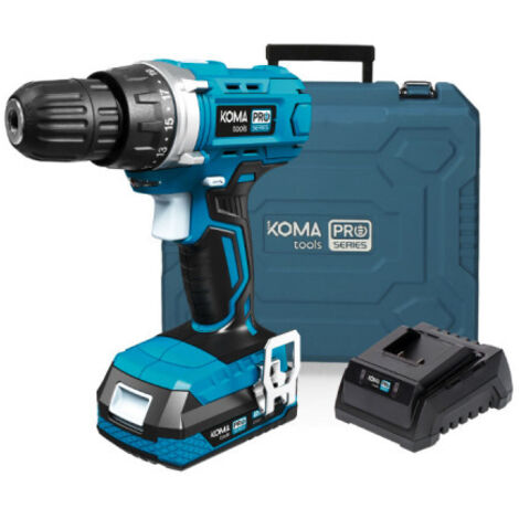 Perceuse-visseuse 20V KOMA TOOLS - Batterie 2,0Ah - Chargeur - 70 accessoires (1/5)