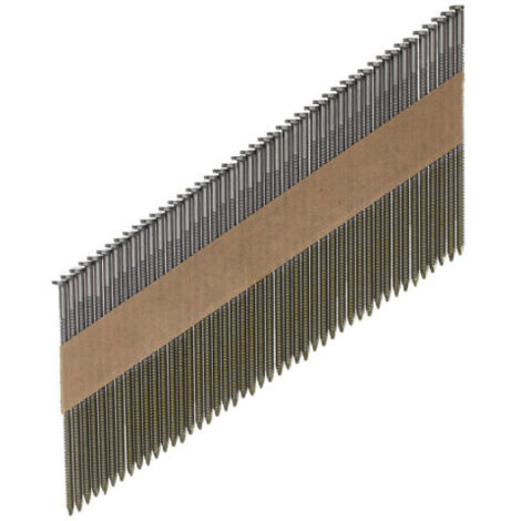 Lot de 2200 clous tête demi-lune AEG - annelé brillant - 64 x 2,8 mm