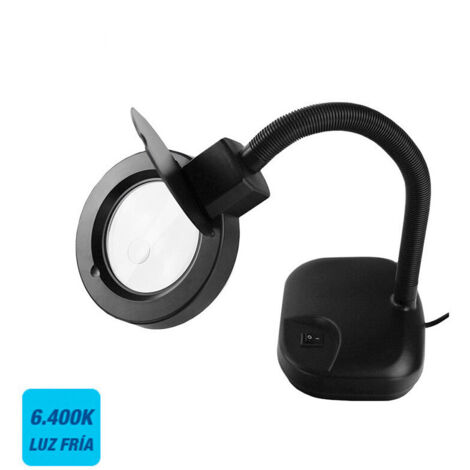 Lampe Loupe De Table Couleur Noire 12w Edm (1/3)