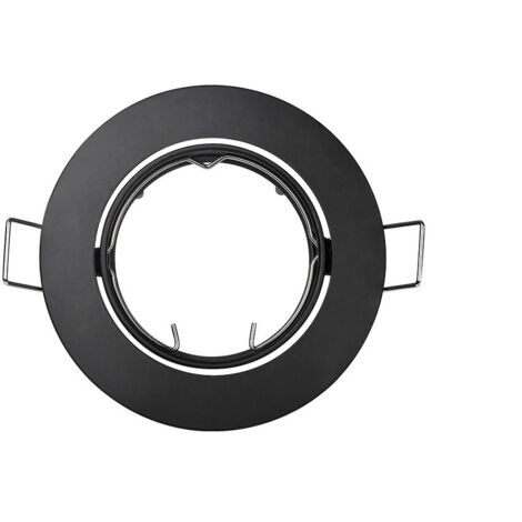 Bague halogène métallique oscillante noire ø8,4cm EDM (1/3)