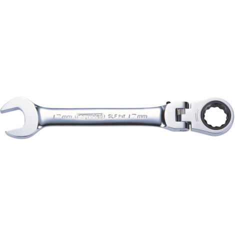 KS Tools - Clé mixte à cliquet à tête inclinable à verrouillage GEARplus®, 10 mm - 503.4810 (1/2)