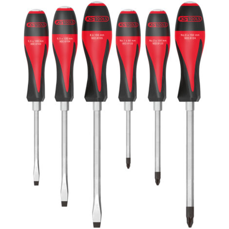 KS Tools - Boîte de 6 tournevis ULTIMATEmax®, 5,5 à 8 mm - PZ1 à PZ3 - 922.6120 (1/3)