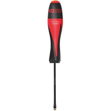 Kstools – Tournevis plat fente 3,5 mm – Longueur 75 mm – Lame en chrome vanadium – Pointe diamantée pour meilleur grip – Résistant aux produits chimiques (1/2)