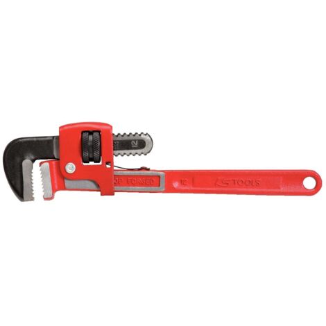 Ks Tools – Clé à griffe Stillson 8'' – Acier au chrome vanadium – Ouverture 35 mm – Longueur 200 mm pour travaux de plomberie et mécanique