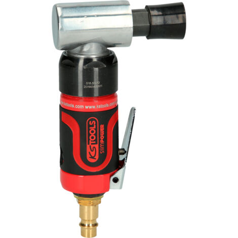 Ks Tools – Mini-ponceuse SlimPower® 1/4'' – Ponceuse pneumatique pour disques Ø 26,7 mm – Vitesse réglable 19000 tr/min – Système d'atténuation des vibrations (1/3)