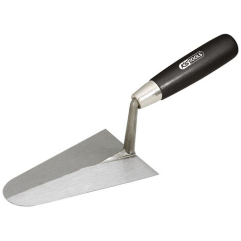 Truelle italienne ronde - lame acier - manche bois - 220 mm (1/2)