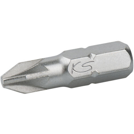 KS Tools - Boîte de 5 embouts de vissage POZIDRIV®, L.25 mm - 1/4'' - PZ2 - 911.2223 (1/2)