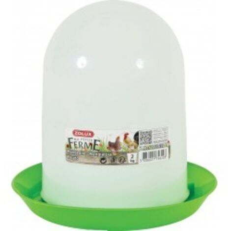 Mangeoire silo ZOLUX - Vert - 2 Kg - 175622 (1/3)