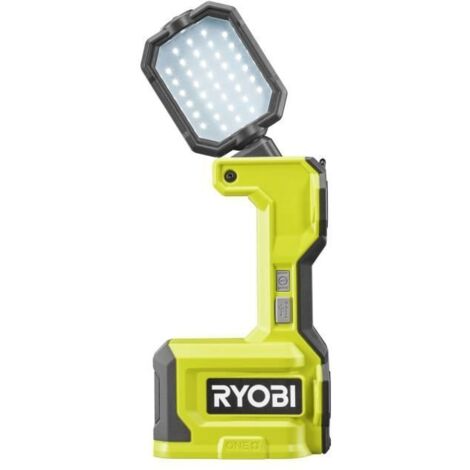 Lampe de travail pivotable LED 18V RYOBI - 1 500 Lumens - Base magnétique - Sans batterie ni chargeur