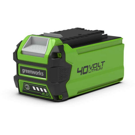 Batterie lithium-ion 40V 2Ah – Charge rapide – Indicateur LED – Compatible avec outils Greenworks 40V