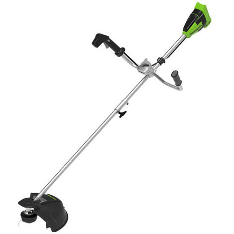 Greenworks – Débroussailleuse à batterie 40V – Moteur Brushless – Largeur de coupe 40 cm – Pour herbes denses et bordures – Guidon ajustable - GD40BCB
