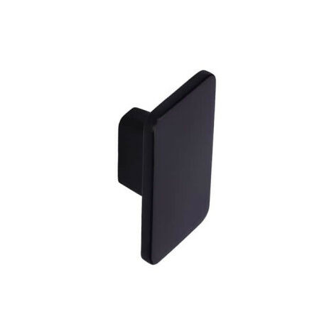 Bouton de meuble Zamak 58 x 33 mm – Finition noir mat – Pour portes de meubles – Installation facile et design moderne – Siro