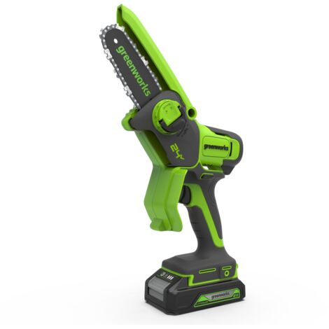 Tronçonneuse Greenworks G24MCS10K2 24 V 1x2 0 Ah accu. (1/5)