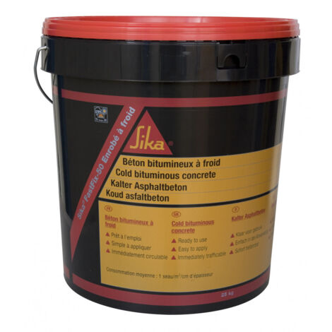 Enrobé bitumineux à froid SIKA FastFix-50 - Pour entretien courant - 25 Kg