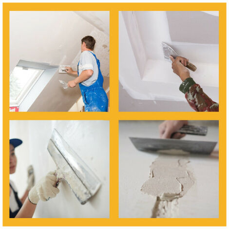 SikaWall Enduit de Lissage et de Finition murs et plafonds prêt à l'emploi  en pâte, facile à poncer, Blanc, 5kg ~ 15m² : : Bricolage
