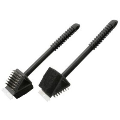 Brosse à barbecue 3 en 1 - Noire - 37 cm (1/2)