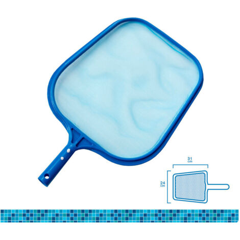 Épuisette de piscine 31x24cm – Polyéthylène léger – Système d’attache rapide compatible – Pour ramasser feuilles et débris flottants (1/3)