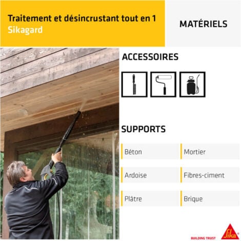 Traitement curatif et désincrustant SIKA Sikagard-127 Stop Tout en 1 - 20L