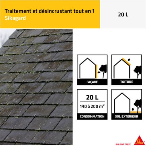 Traitement curatif et désincrustant SIKA Sikagard-127 Stop Tout en 1 - 20L