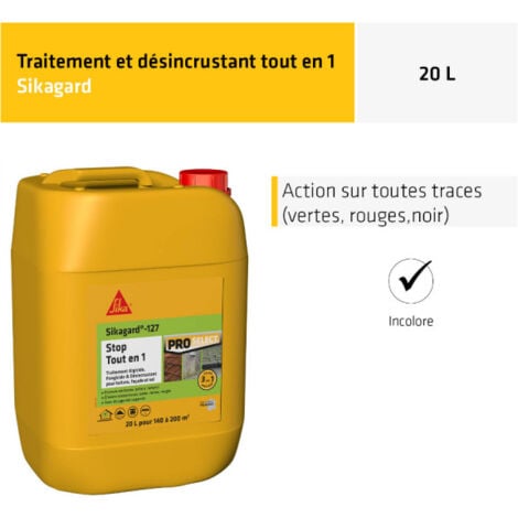 Traitement curatif et désincrustant SIKA Sikagard-127 Stop Tout en 1 - 20L