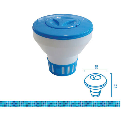 Petit distributeur chimique flottant (granulés ou comprimés) ø13x13cm EDM (1/3)
