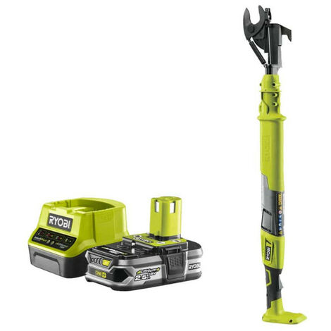 Pack RYOBI Coupe-branches 18V One+ OLP1832BX - 1 Batterie 2.5Ah - 1 Chargeur rapide RC18120-125 (1/2)