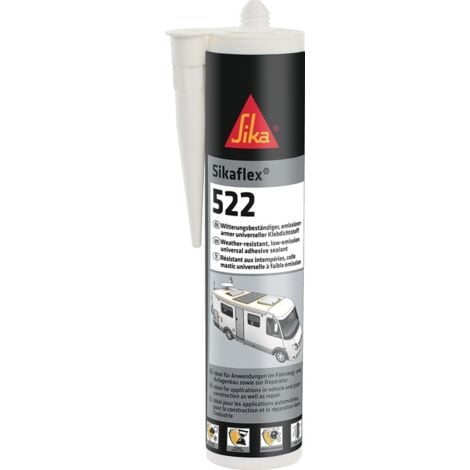 Colle mastic SIKA Sikaflex 522 Caravan - Blanc - 300ml