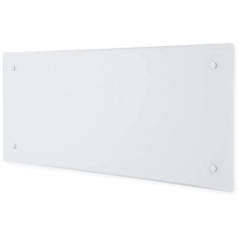 Radiateur électrique face verre trempé ADAX Wi-Fi - Blanc - 600 W - 67,6 x 34 x 8,7 cm - CLEA H 06 KWT (1/5)