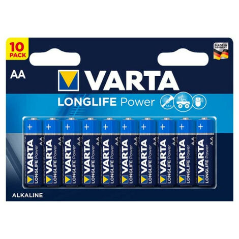 Varta – 10 Piles LR6 AA non rechargeables 1,5V – Longue durée – Compatibles avec de nombreux appareils (1/8)